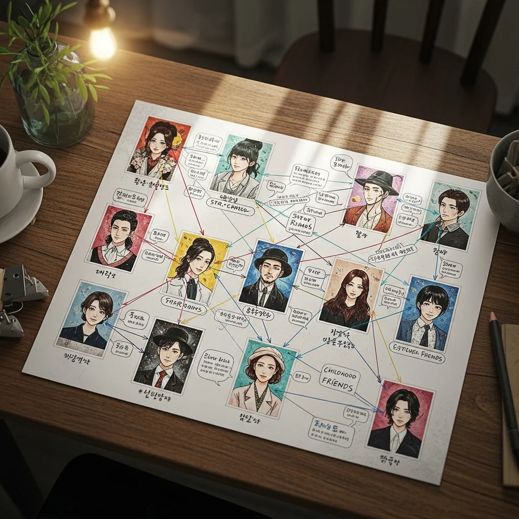 등장인물 관계도 — 주요 인물을 파악해요