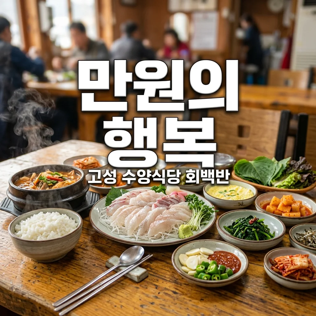 극한직업 고성 회백반 수양식당 위치 가격 메뉴 총정리! 단돈 만원의 행복