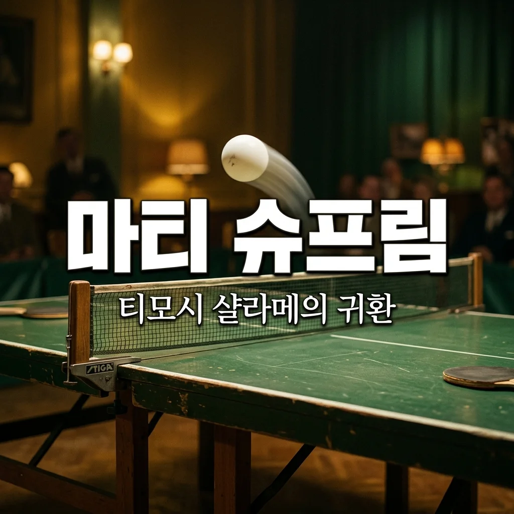 마티 슈프림 개봉일 정보! 티모시 샬라메의 광기 어린 탁구 천재 변신 (줄거리 출연진)