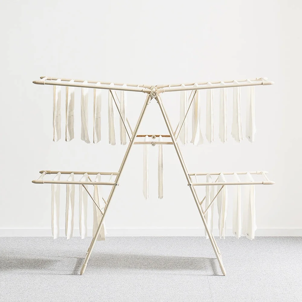 [단독]홈앤미 튼튼한 대형 접이식 4단 빨래건조대+건조망 이불건조대 빨랫대 상세 이미지 5