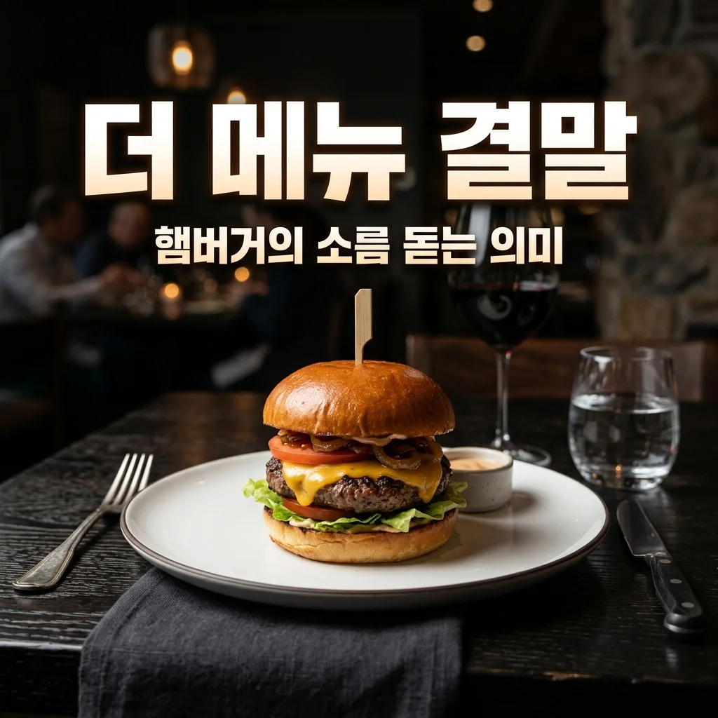영화 더 메뉴 결말 해석, 햄버거 장면이 소름 돋는 진짜 이유