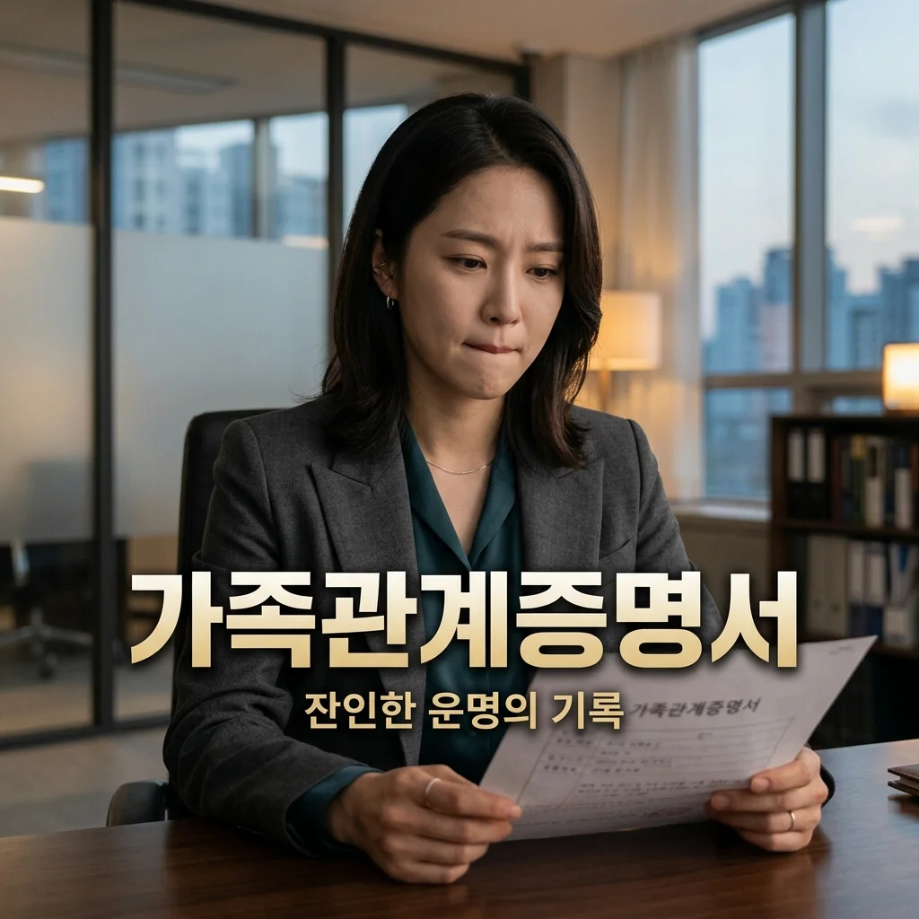 드라마 가족관계증명서 등장인물 관계도 웹툰 원작 정보 완벽 정리