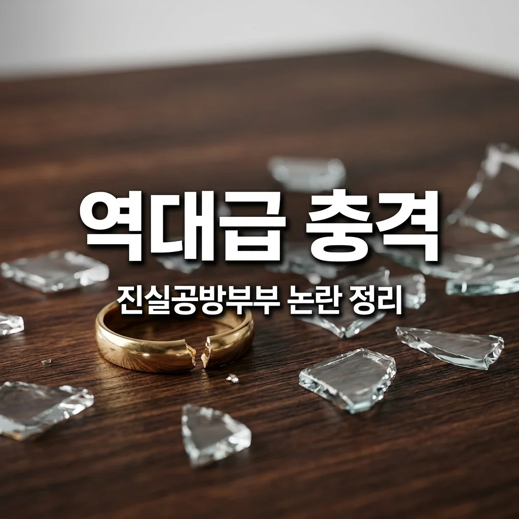 진실공방부부 이혼숙려캠프 남편 두집살림과 폭행 논란 총정리