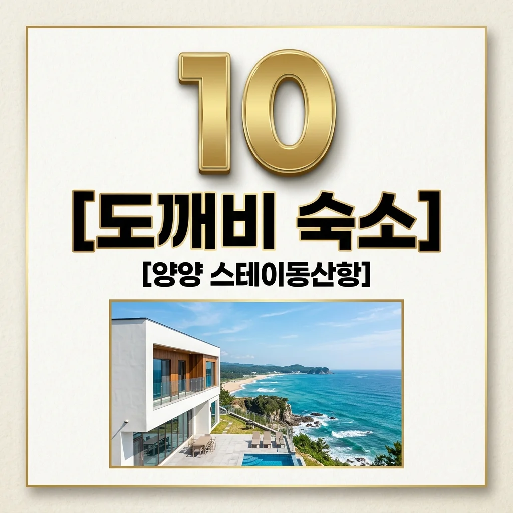 도깨비 10주년 숙소 어디? 양양 스테이동산항 예약 위치 및 가격 총정리