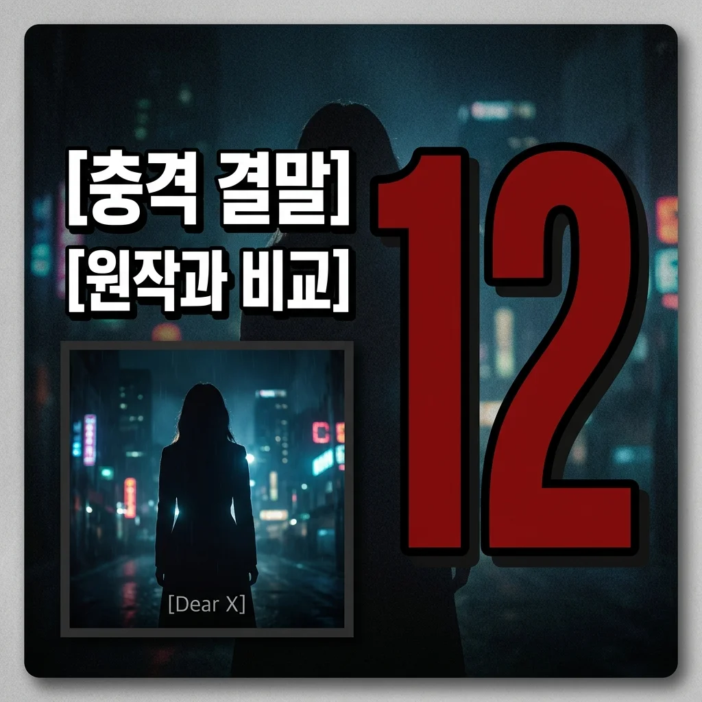 친애하는 X 결말 해석 및 원작 웹툰 차이점 완벽 정리 (시즌2 가능성은?)