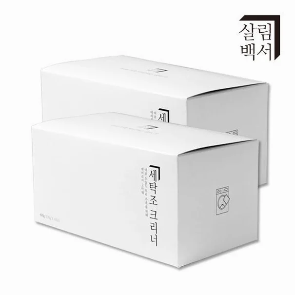 1+1 살림백서 세탁조 클리너 드럼세탁기 청소 통돌이 통세척 8회분 상세 이미지 1