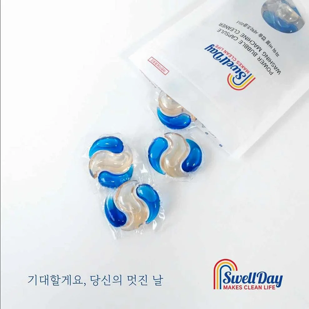 스웰데이 파워 버블 캡슐 세탁조 클리너 드럼 통돌이 세탁기 청소 10개입X2팩 총20개 상세 이미지 1