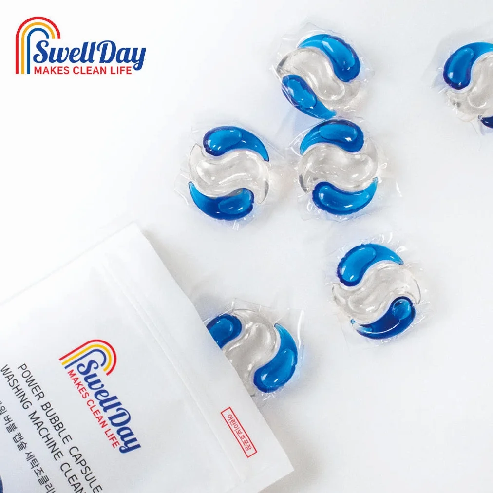스웰데이 파워 버블 캡슐 세탁조 클리너 드럼 통돌이 세탁기 청소 10개입X2팩 총20개 상세 이미지 5