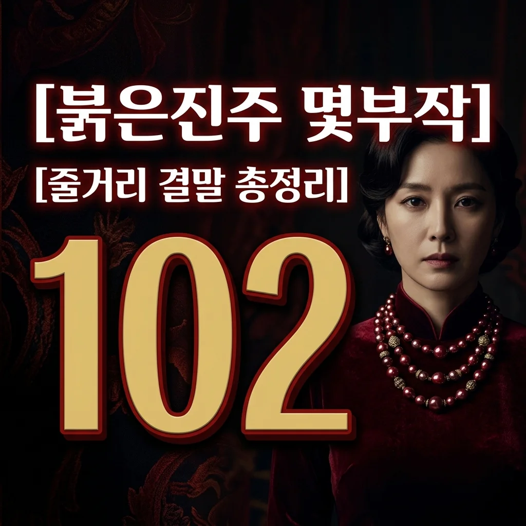 붉은진주 몇부작? 박진희 정체와 102회 줄거리 결말 총정리