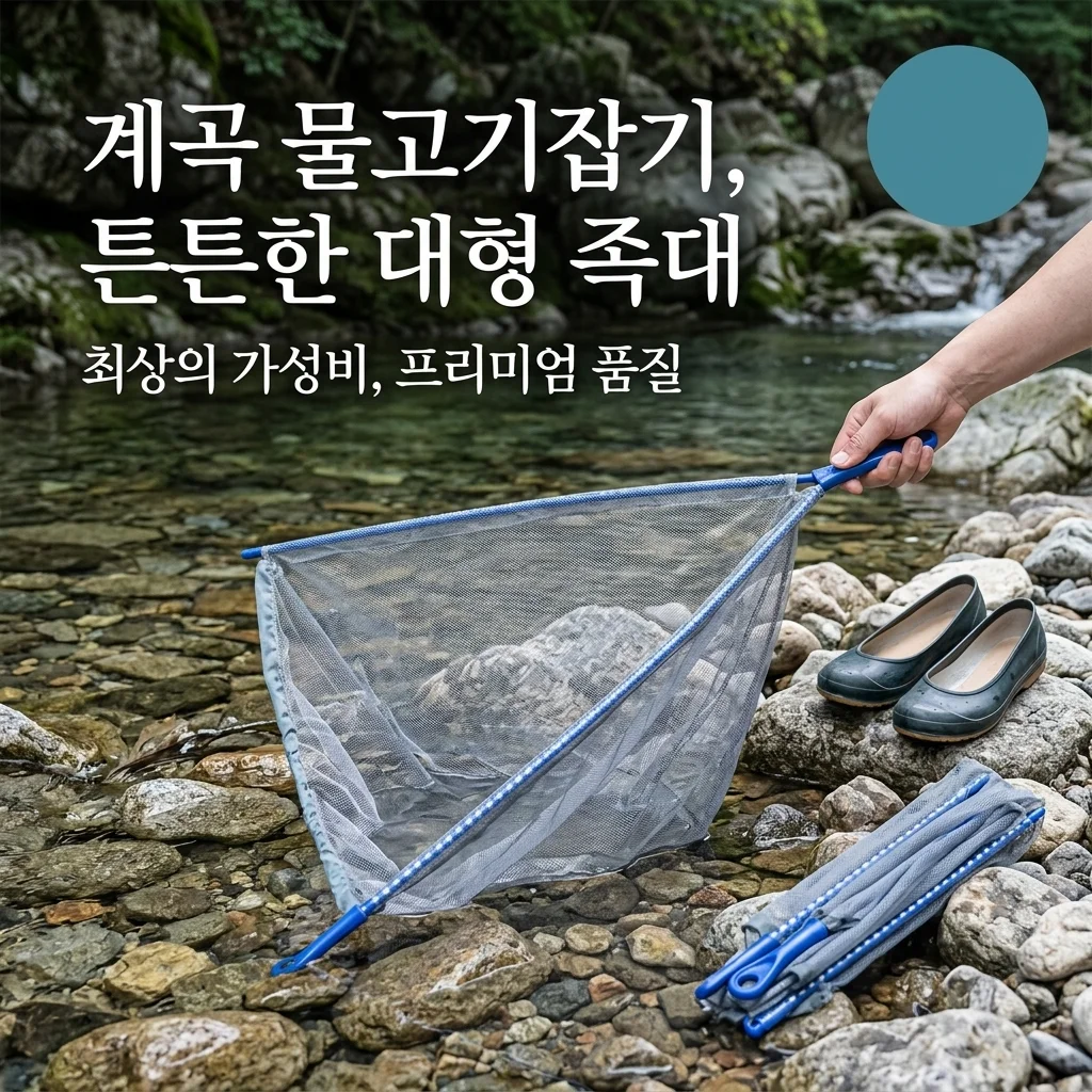 물고기그물 어린이 튼튼한 족대 계곡 물고기잡기 대형사이즈, 가성비 끝판왕인 이유!