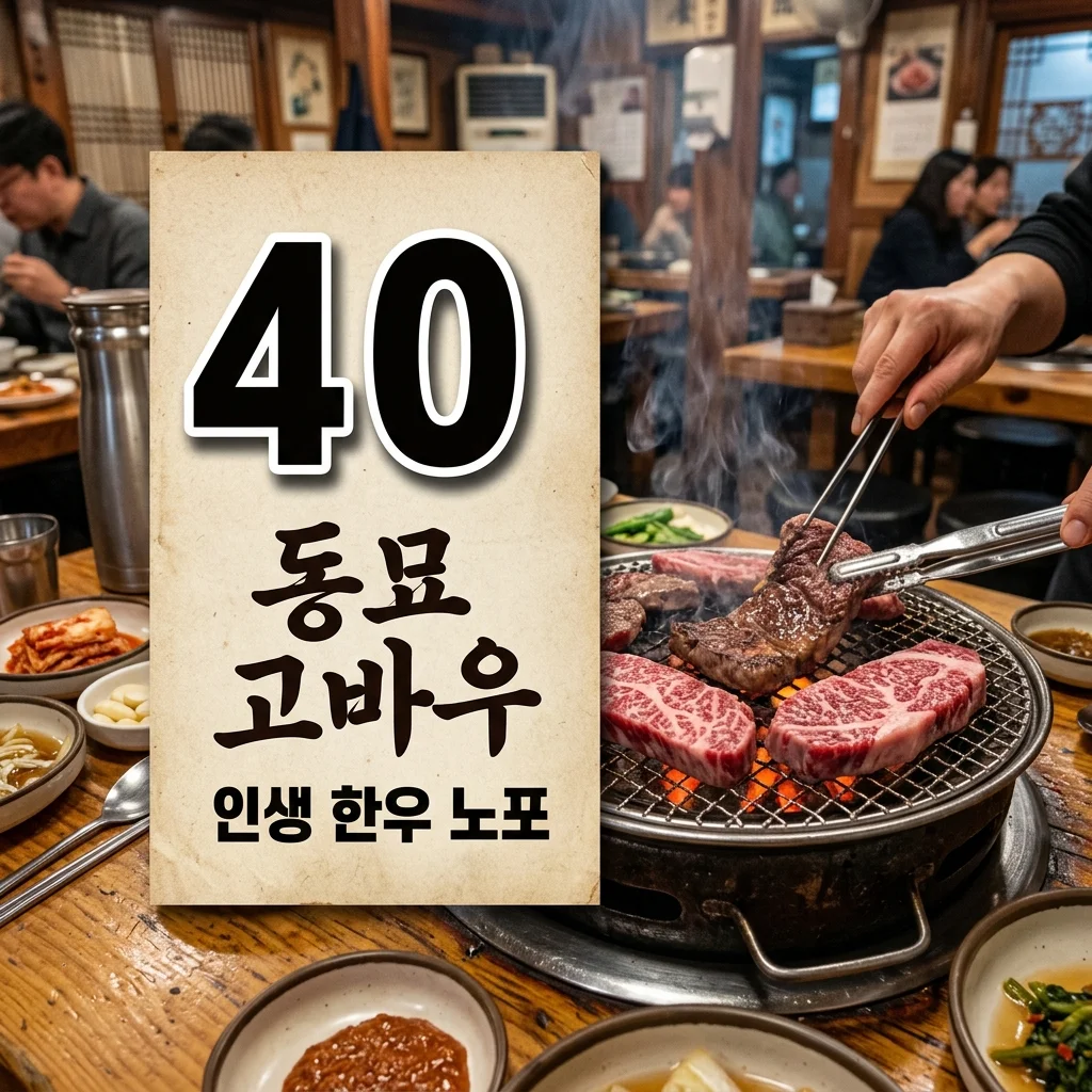 동묘 고바우, 40년 전통 한우 노포의 맛과 메뉴 가격 총정리