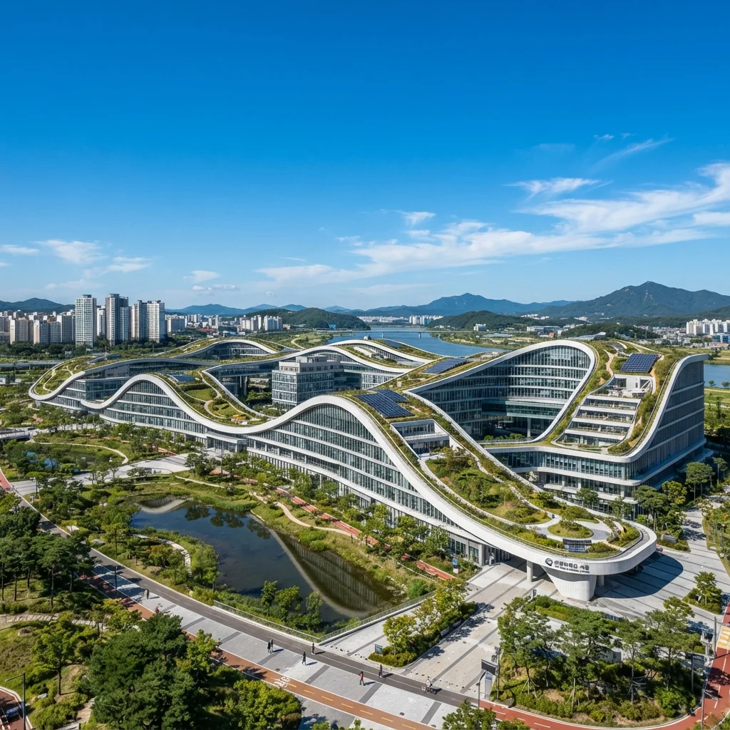 현대적인 도시미가 돋보이는 세종시 촬영지