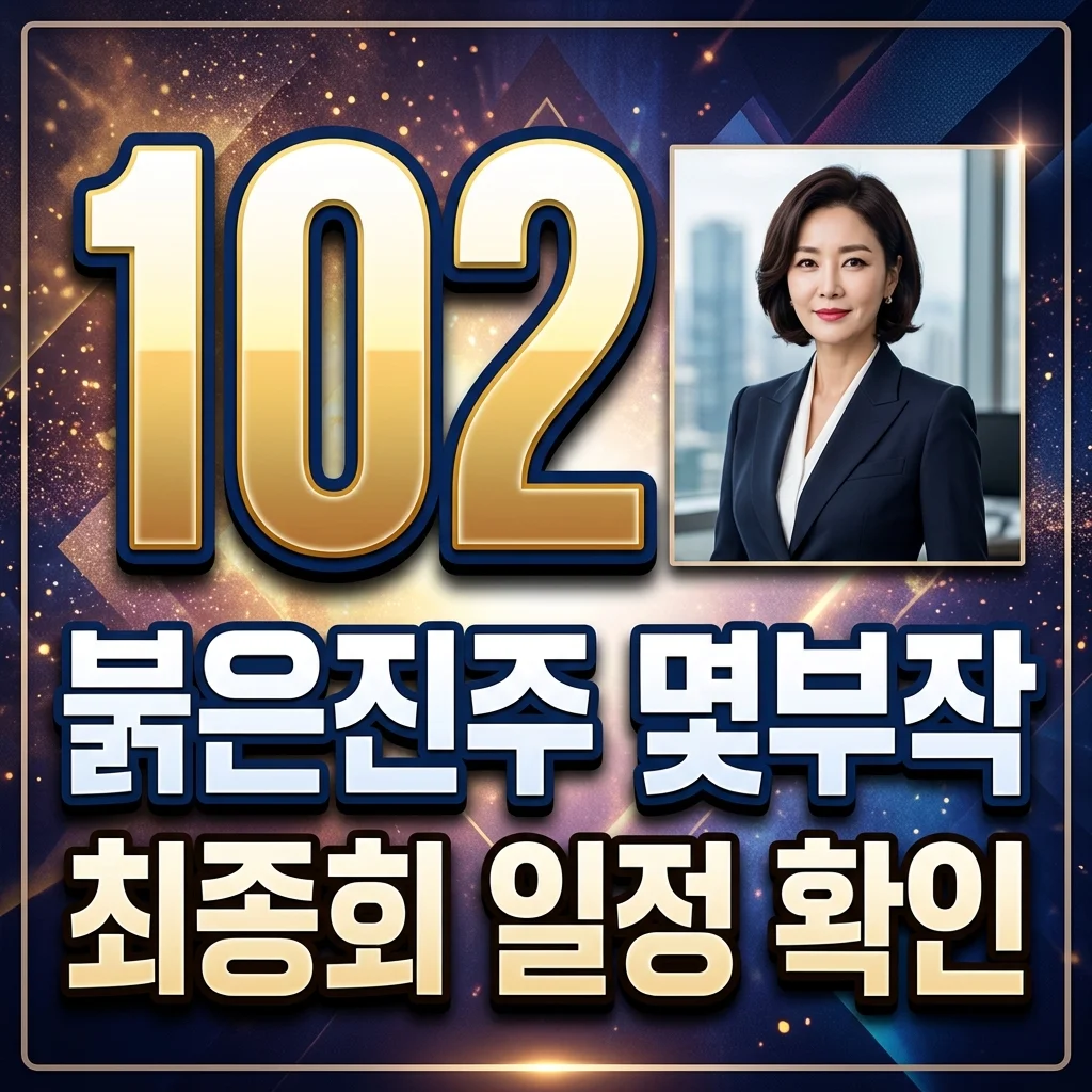 붉은진주 몇부작? 최종회 날짜와 줄거리 등장인물 완벽 정리