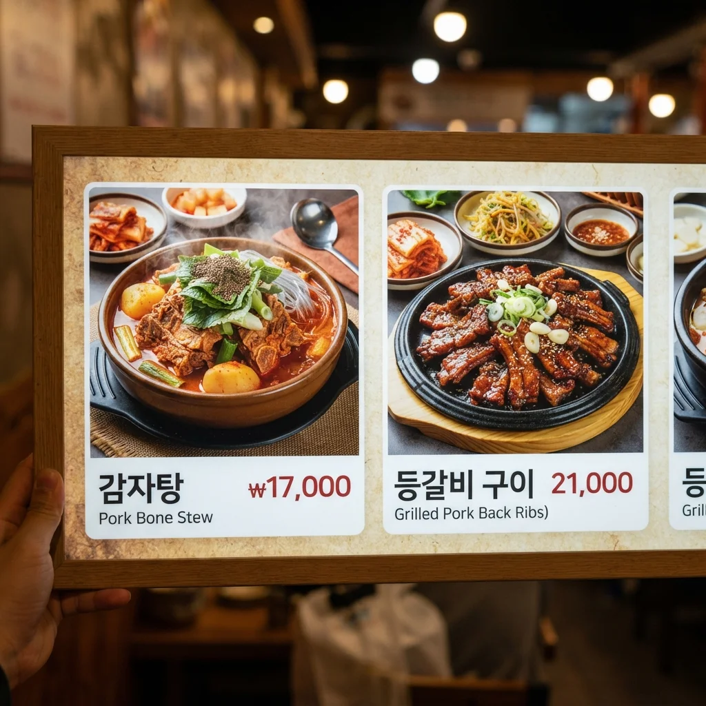 한눈에 보는 태능감자탕 대표 메뉴와 가격
