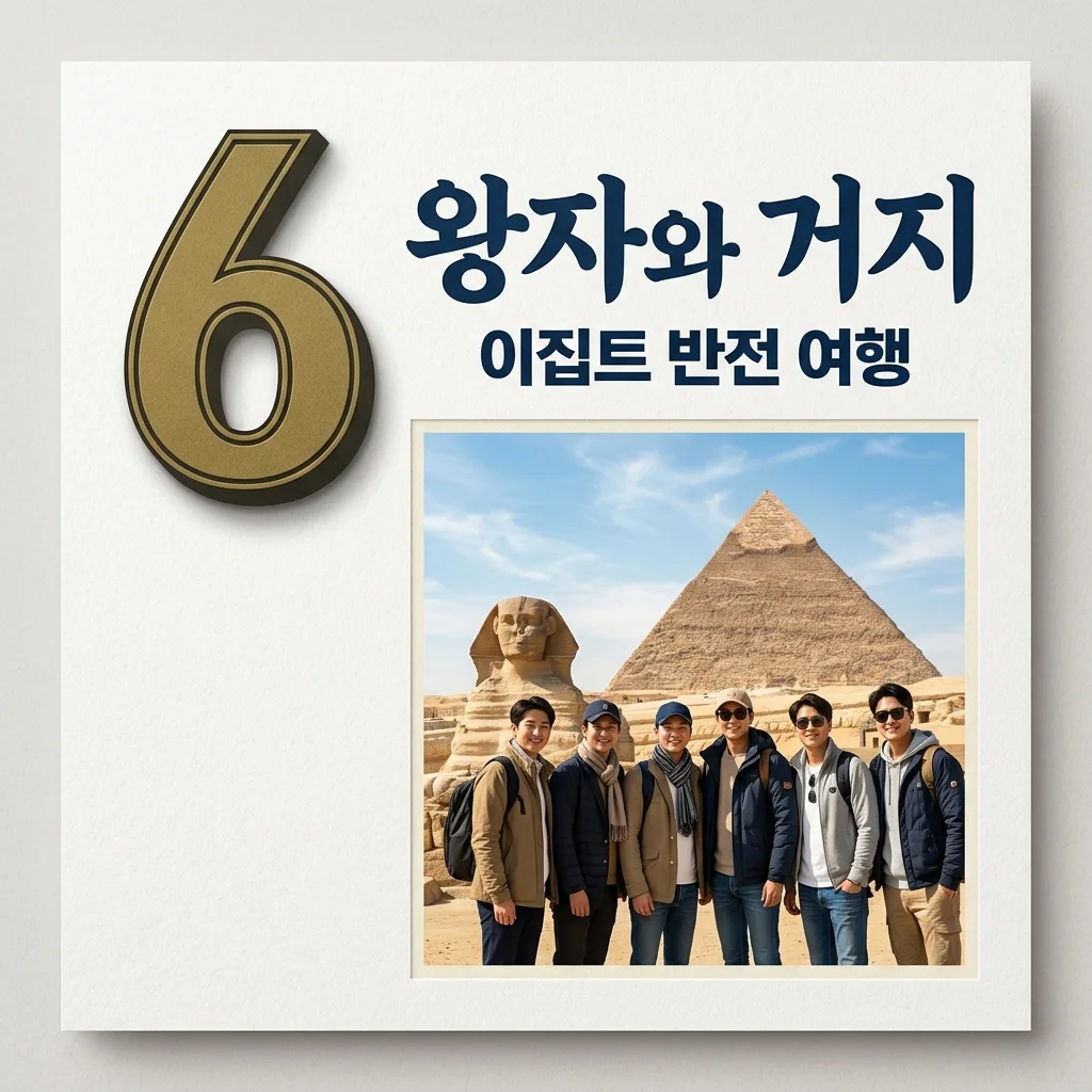 왕자와 거지 기본정보 출연진 OTT 몇부작? 이집트 아이돌 생존 여행 총정리