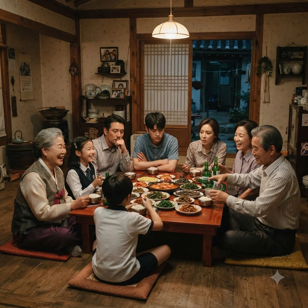 복잡한 가족관계: 한가네 5남매와 무진의 가족