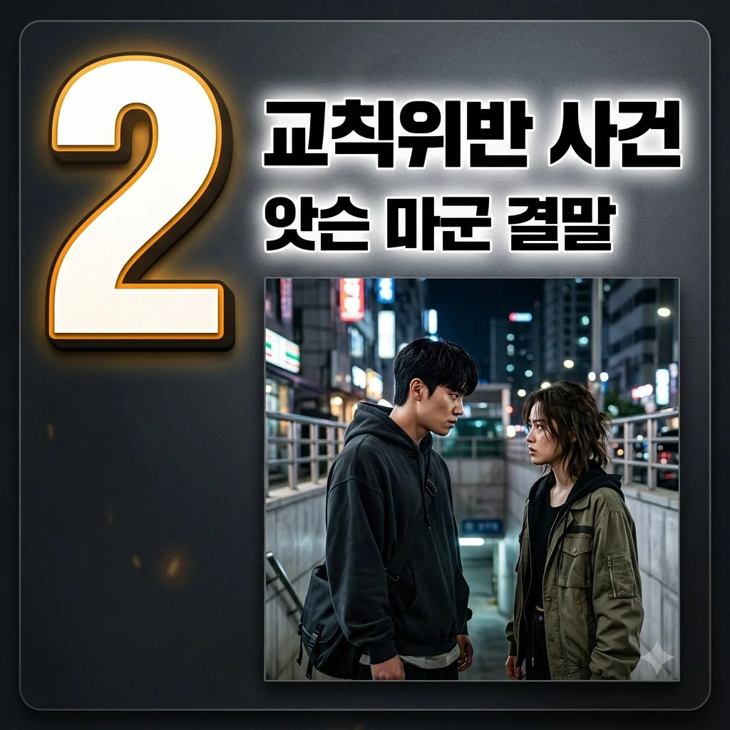 불량연애2 교칙위반 앗슨 마군 키스 사건! 퇴학 증거와 결말 분석