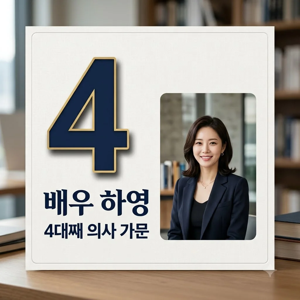 하영 배우 프로필 나이, 4대째 의사 집안과 미대 진학 반전 스토리