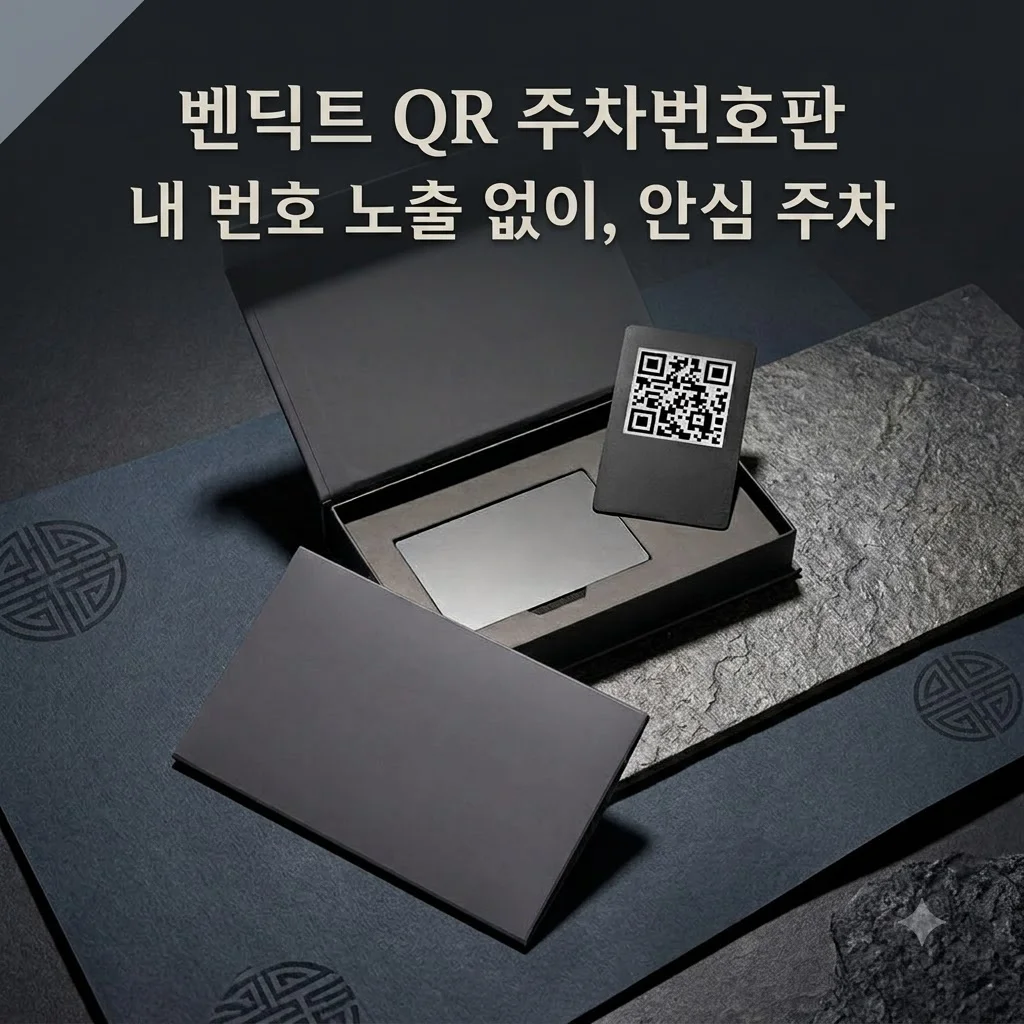 벤딕트 QR 주차번호판, 내 번호 노출 없이 주차하는 역대급 안심 꿀템!