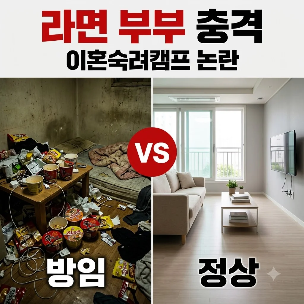이숙캠 라면부부 충격 실체! 밥솥 소변부터 라면 식단까지 논란 총정리