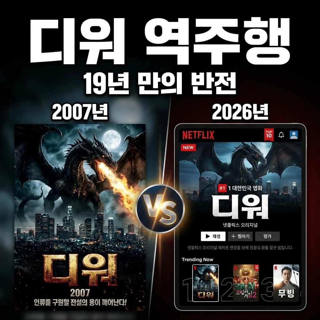 디워 넷플릭스 역주행! 19년 만에 글로벌 6위 찍은 진짜 이유 분석