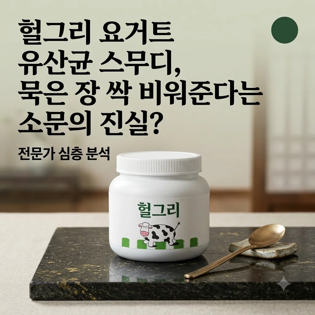 헐그리 요거트 유산균 스무디, 묵은 장 싹 비워준다는 소문의 진실?