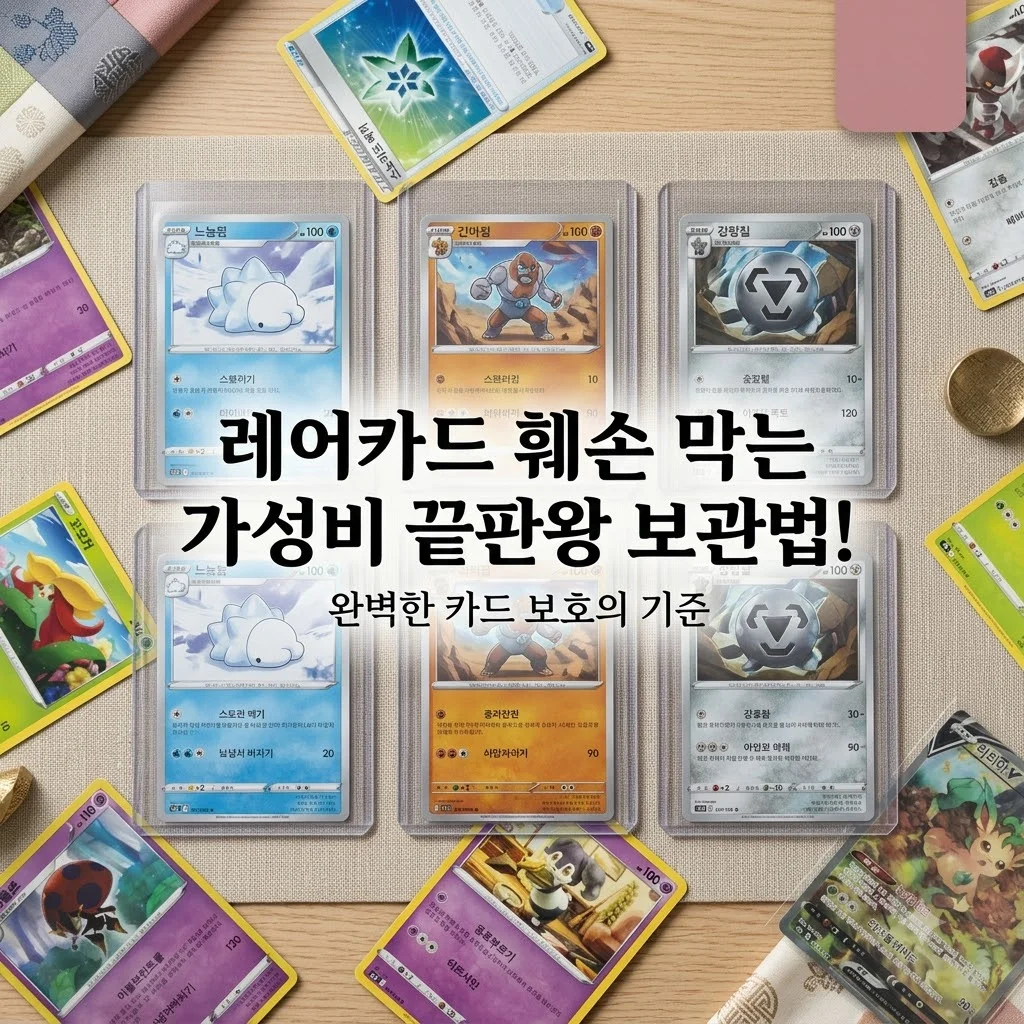 포켓몬카드 탑로더 잇템잡화점, 레어카드 훼손 막는 가성비 끝판왕 보관법!