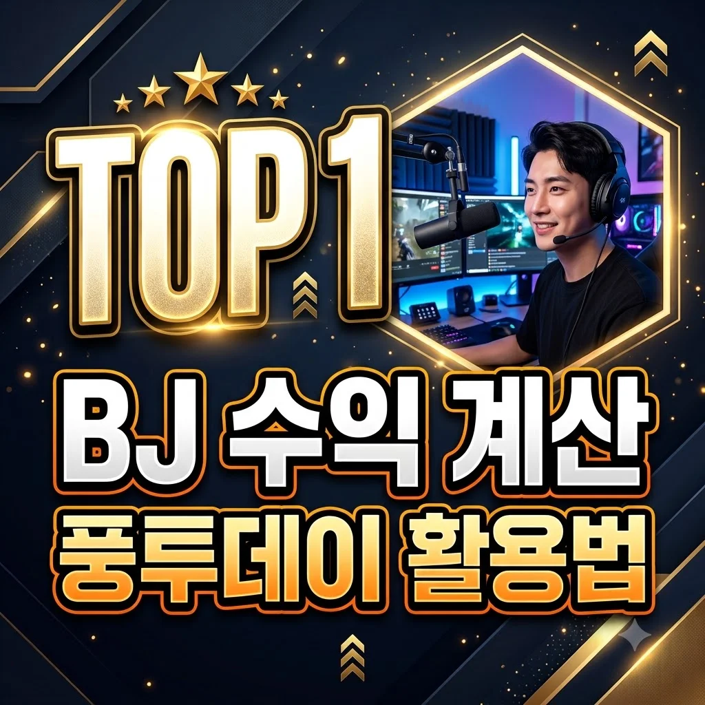 풍투데이 별풍선 순위 확인 및 BJ 수익 계산기 완벽 활용법
