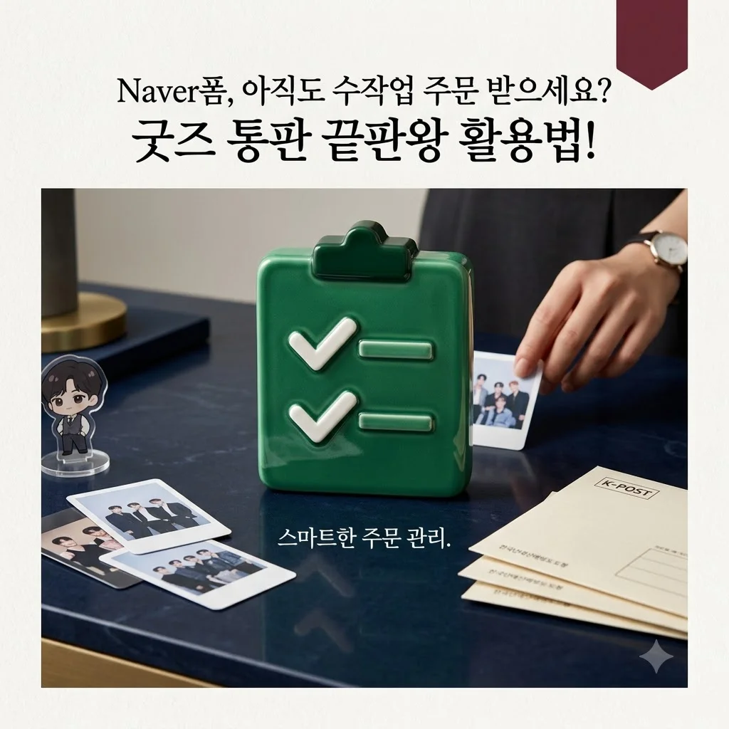 Naver폼, 아직도 수작업 주문 받으세요? 굿즈 통판 끝판왕 활용법!