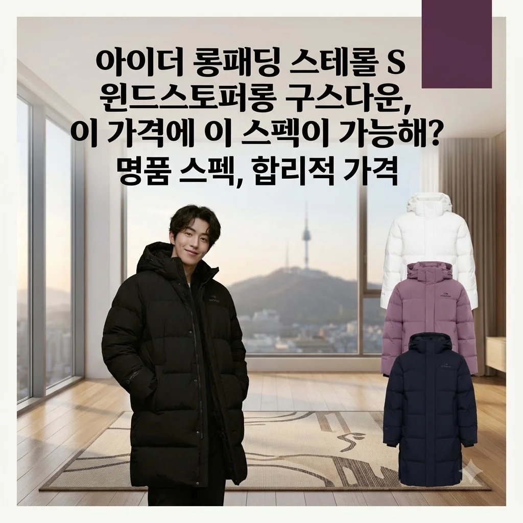 아이더 롱패딩 스테롤 S 윈드스토퍼롱 구스다운, 이 가격에 이 스펙이 가능해?