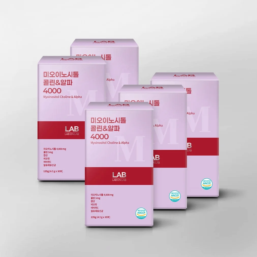 2+2 랩온랩 미오 이노시톨 4000 4.5g 질 유래 유산균 30포, 4개 [원산지:인도] 상세 이미지 1