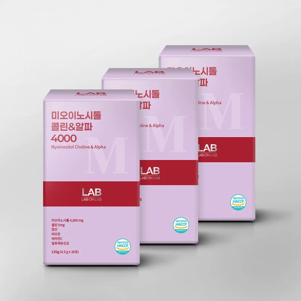 2+2 랩온랩 미오 이노시톨 4000 4.5g 질 유래 유산균 30포, 4개 [원산지:인도] 상세 이미지 2