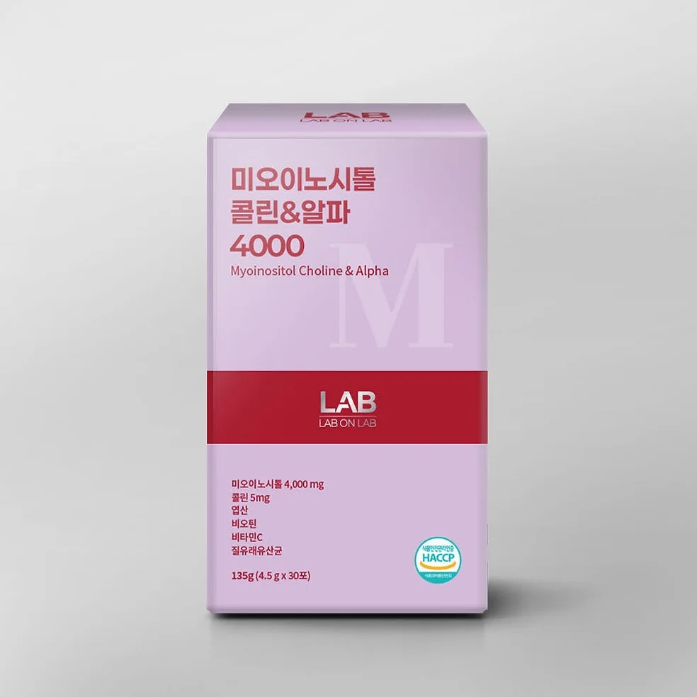 2+2 랩온랩 미오 이노시톨 4000 4.5g 질 유래 유산균 30포, 4개 [원산지:인도] 상세 이미지 3