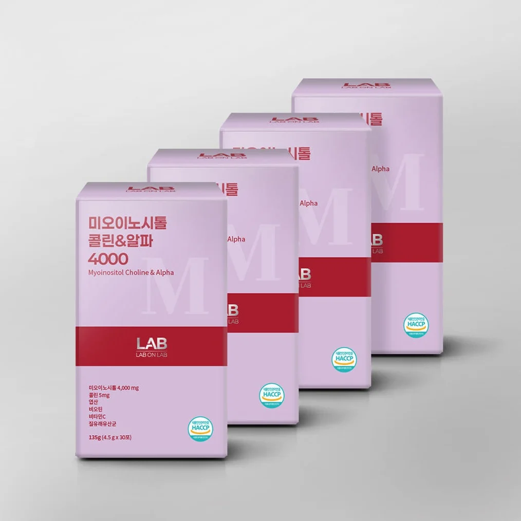 2+2 랩온랩 미오 이노시톨 4000 4.5g 질 유래 유산균 30포, 4개 [원산지:인도] 상세 이미지 4