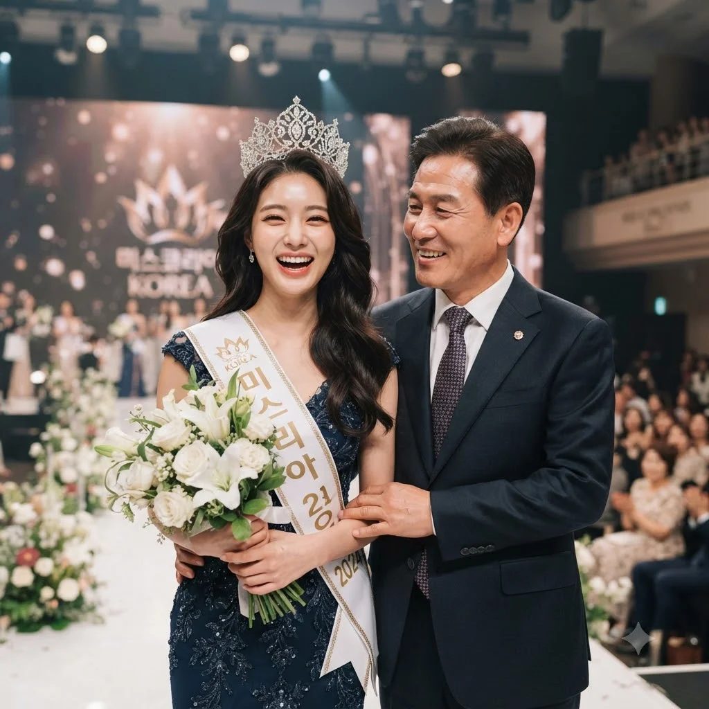 우지원 딸 우서윤, 미스코리아 진(眞) 등극! 역대급 유전자 탄생