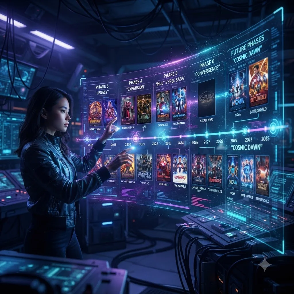 한눈에 보는 MCU 페이즈별 구성 요약