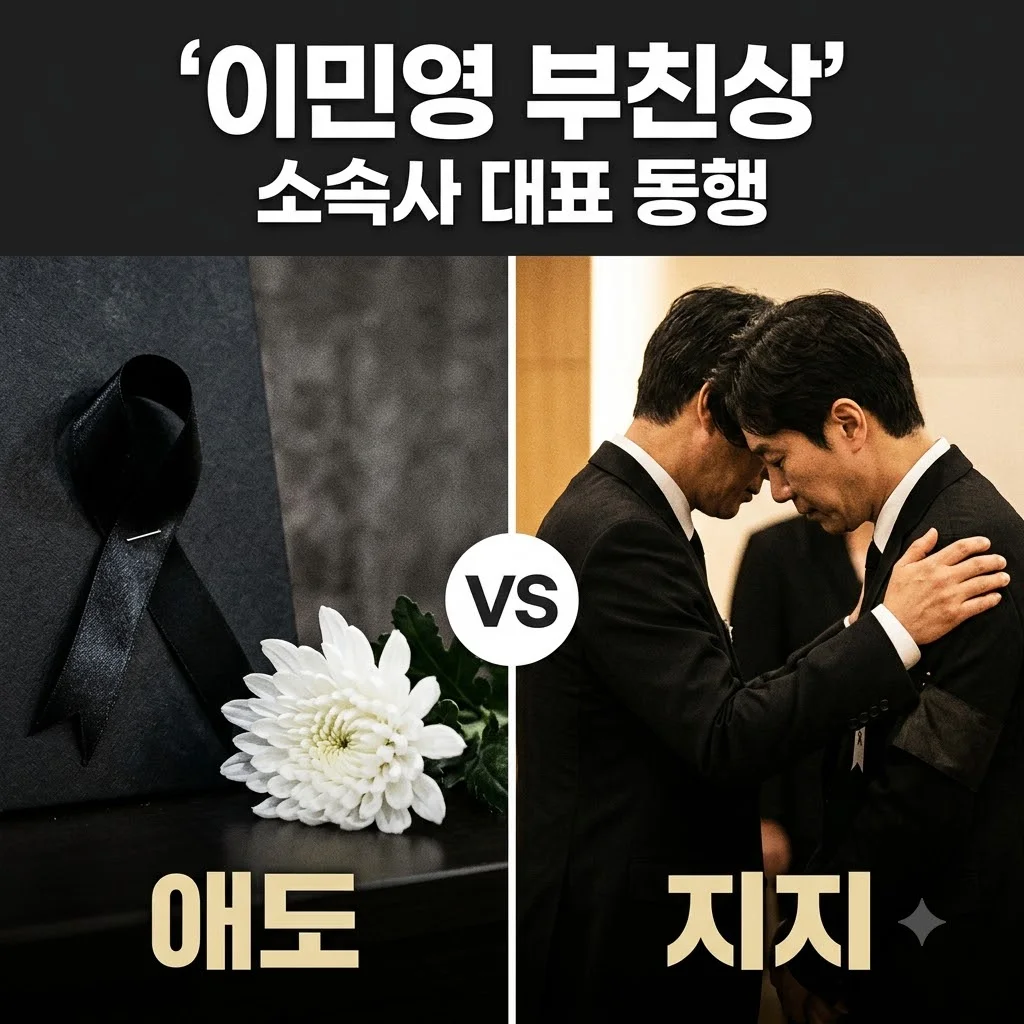 이민영 부친상 소식과 소속사 대표 빈소 동행의 의미, 조용한 애도의 시간