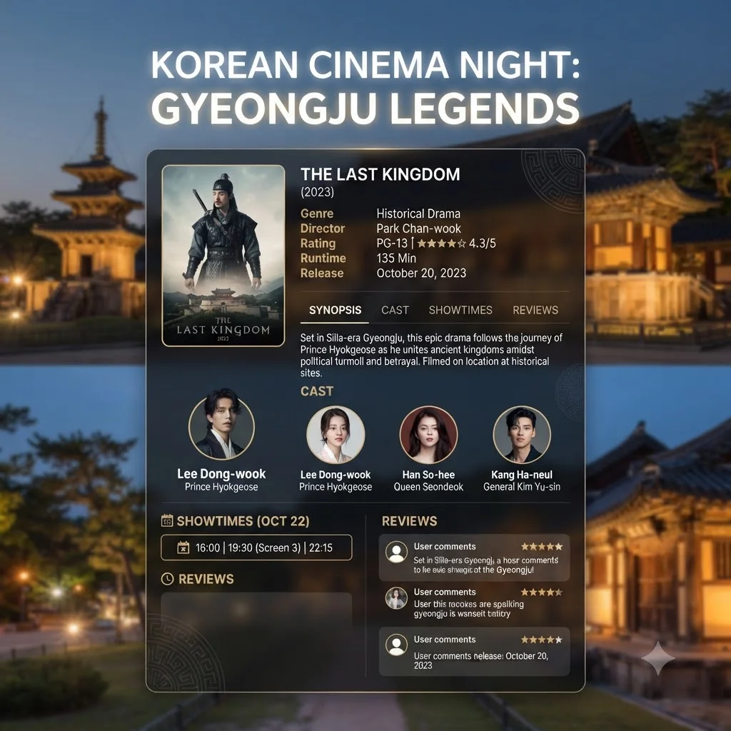 한눈에 보는 영화 경주기행 핵심 정보