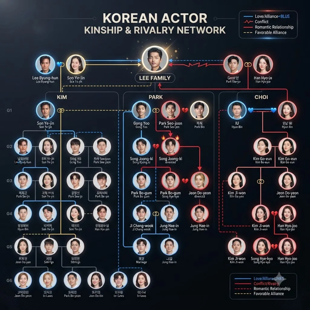 얽히고설킨 가족 관계도, 누가 누구일까?