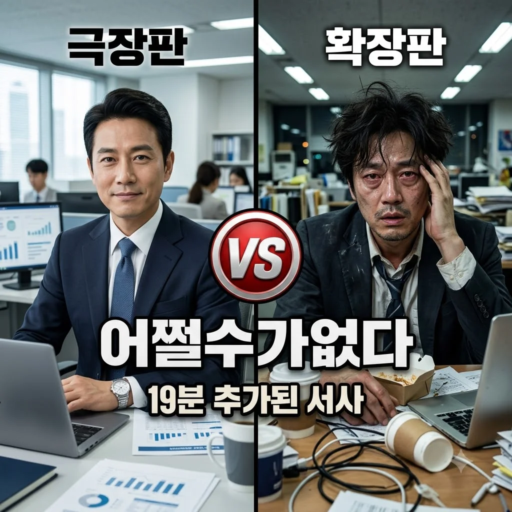 어쩔수가없다 확장판, 19분 추가된 박찬욱의 날카로운 풍자! 넷플릭스 차이점 총정리