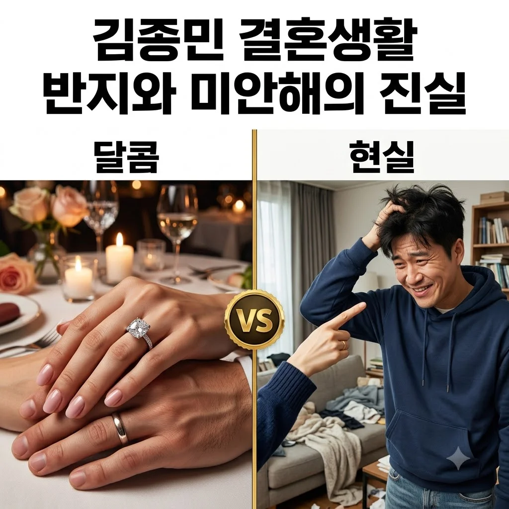 김종민 결혼반지와 부부싸움 고백! 11살 연하 아내와의 현실 신혼 생활은?