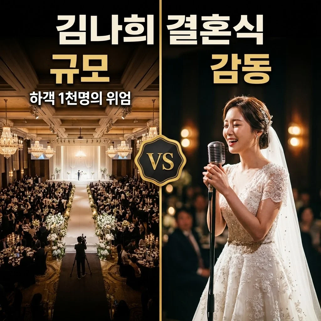 김나희 결혼식 하객 1천명 규모와 이찬원 사회 송가인 축가 총정리