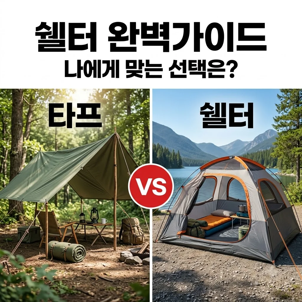 쉘터 추천 및 선택 가이드: 텐트와 차이점부터 소재별 장단점까지 완벽 정리