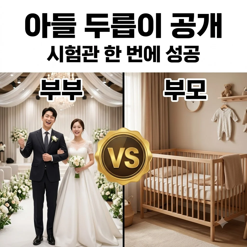 김준호 김지민 아들 두릅이 공개! 시험관 한 번에 성공한 감동의 2세 소식