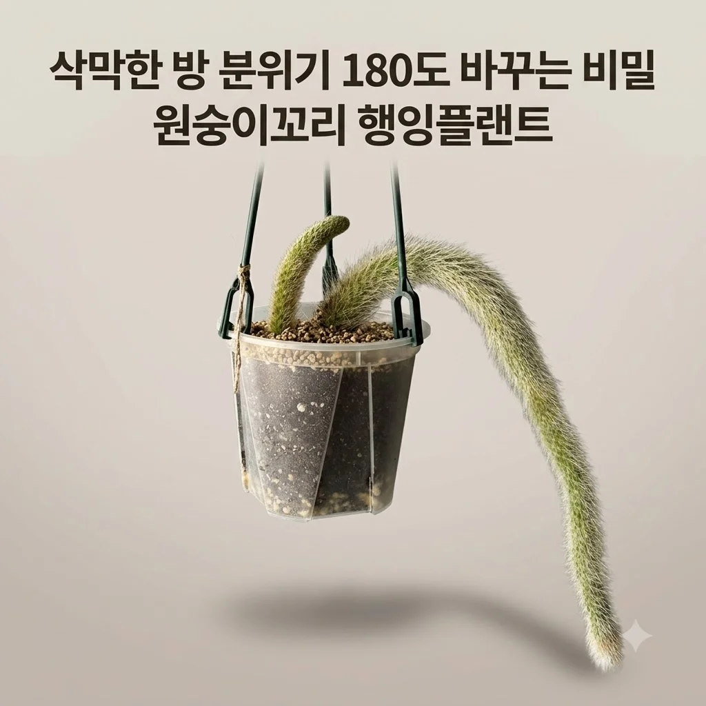 식물행성 원숭이꼬리 선인장, 삭막한 방 분위기 180도 바꾸는 행잉플랜트의 비밀