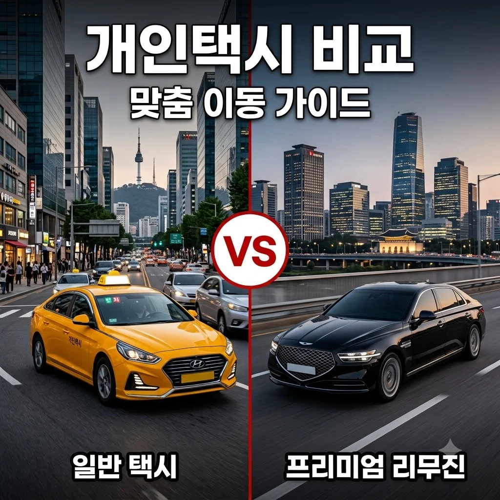 개인적인 택시 이용 가이드 서비스 종류 요금 및 예약 팁 정리