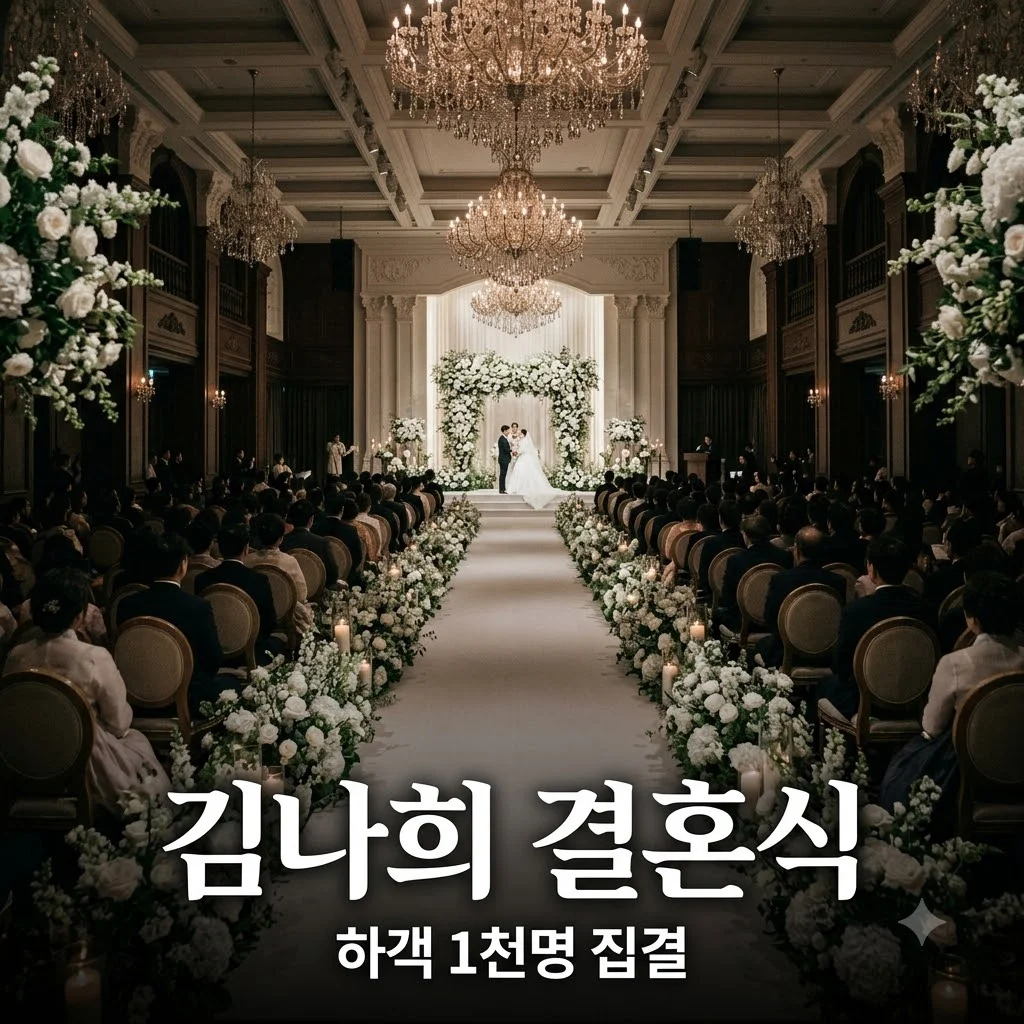 김나희 결혼식 하객 1천명 운집! 이찬원 사회와 송가인 축가까지 완벽 정리