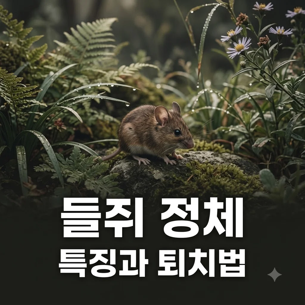 들쥐 기본정보, 마당과 정원을 망치는 불청객 정체부터 퇴치법까지