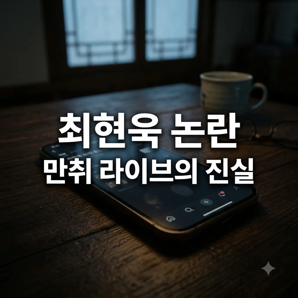 최현욱 만취 라이브 방송 논란, 팬들이 걱정하는 진짜 이유와 사건 전말