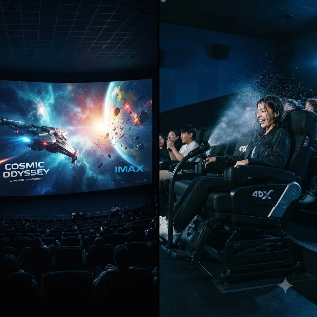 한눈에 비교하는 오디세이 4DX vs IMAX